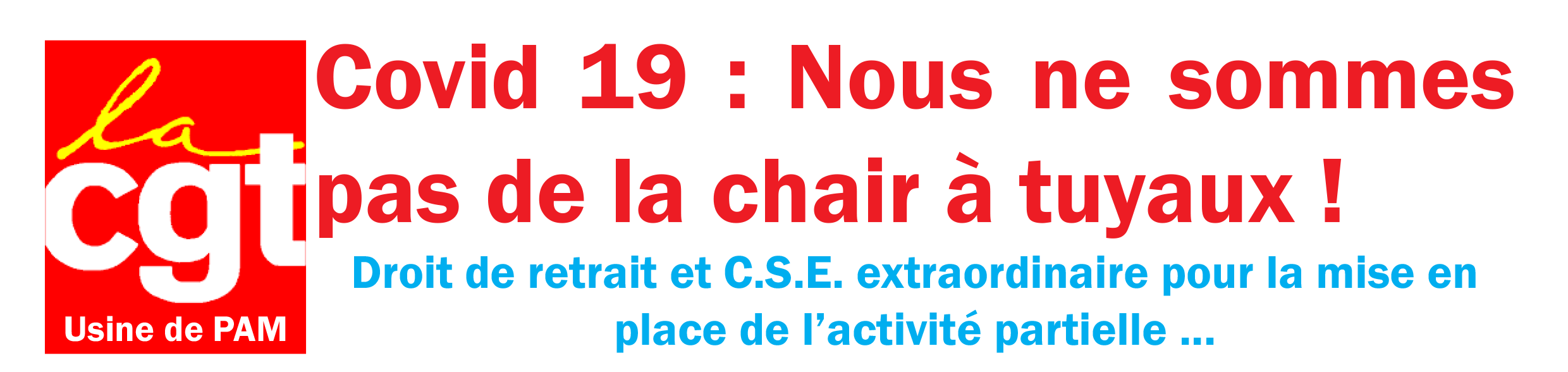 Nous ne sommes pas de la chair à tuyaux