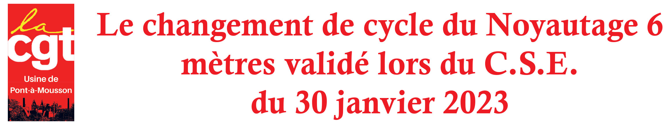 Le changement de cycle du Noyautage 6 mètres validé lors du C.S.E. du 30 janvier 2023