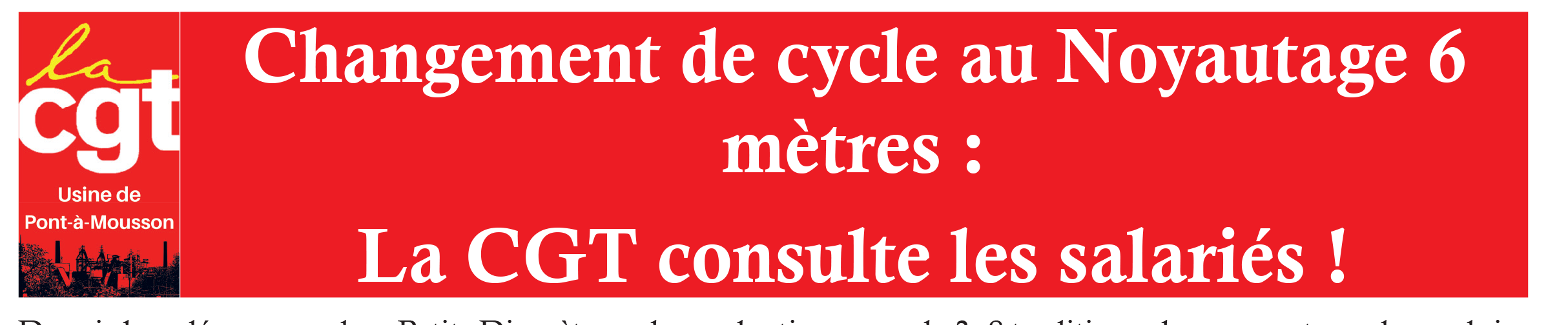 Changement de cycle au noyautage 6 mètres