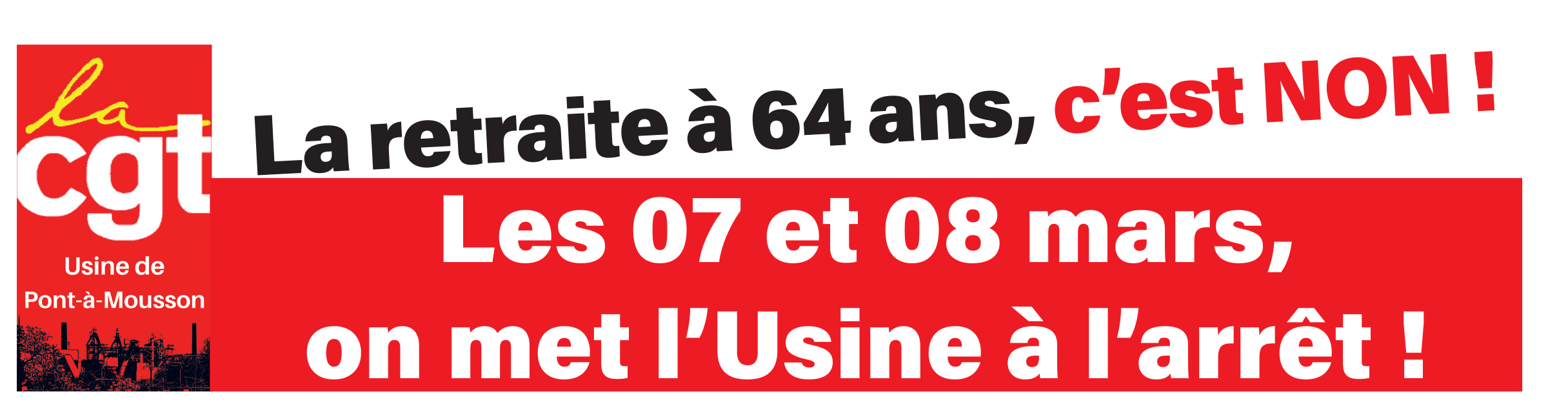 Les 07 et 08 mars, on met l&rsquo;Usine à l&rsquo;arrêt !